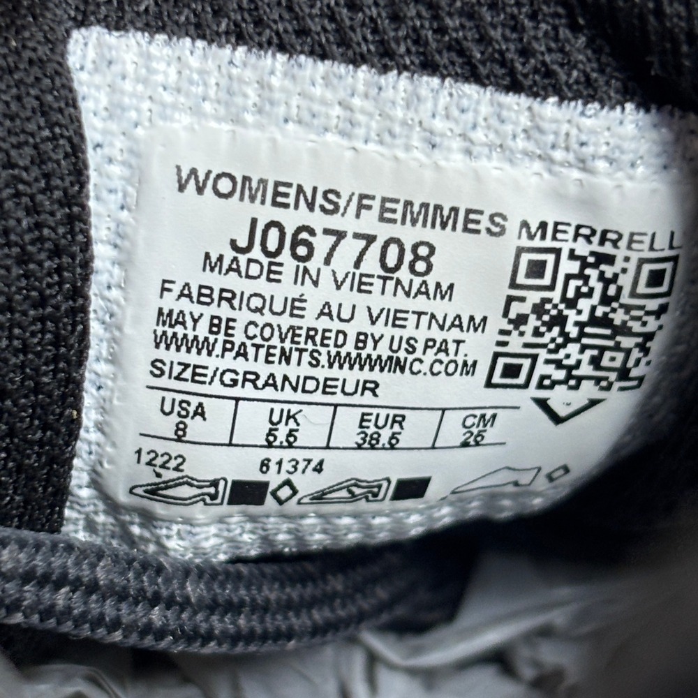 Merrell Trail Glove 7 Vibram Minimalist Barefoot Running Shoes Black Womens Sz 8 - Picture 11 of 12